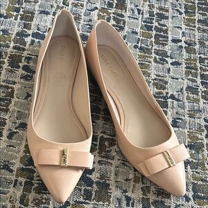 Cole Haan Women's Cream Bow Flats